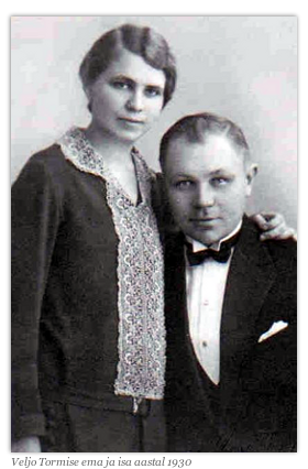 Veljo Tormise ema Anne ja isa Riho Tormis aastal 1930